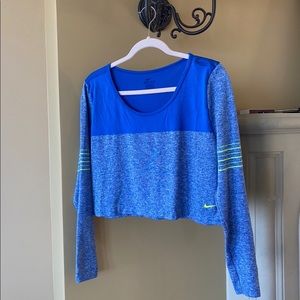 Nike long sleeve crop shirt